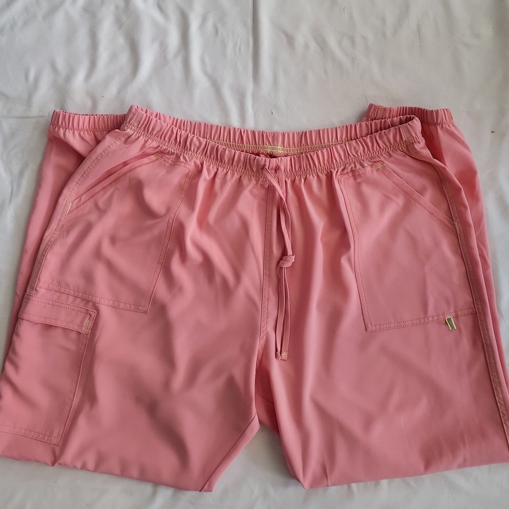 Scrubstar Peaches & Cream‎ Jogger Scrub Pants Pink 2XL WM21B252E Womens Cargo